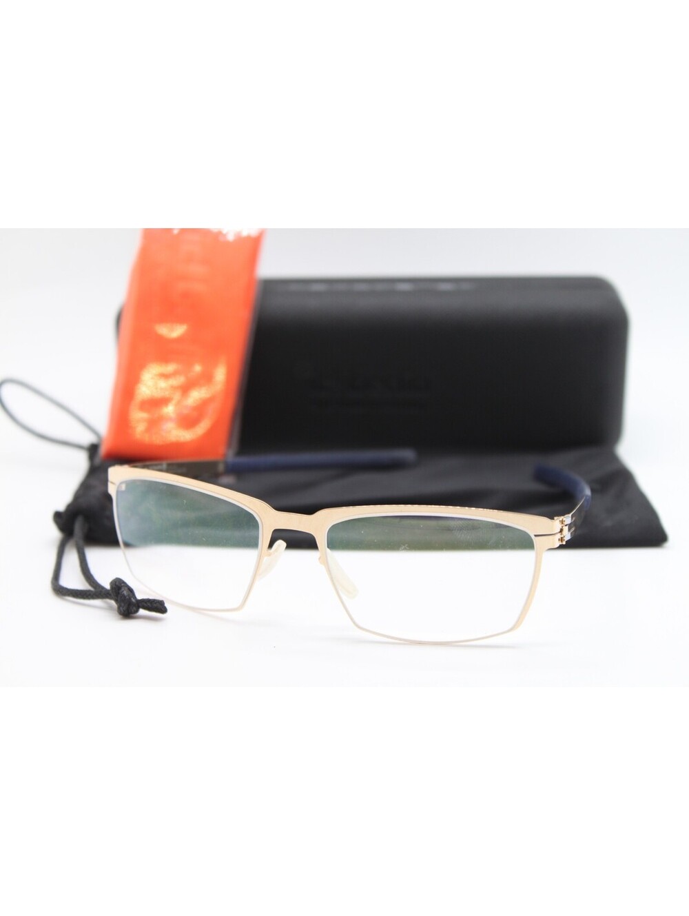 NEW IC! BERLIN MODEL SILBERDISTEL ROSE GOLD AUTHENTIC EYEGLASSES W/CASE 51-17